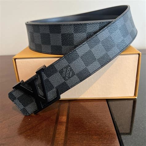 black checkered louis vuitton belt|louis vuitton monogram belt black.